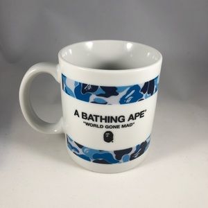 A Bathing Ape BAPE ABC “Blue Camo” Ceramic Mug